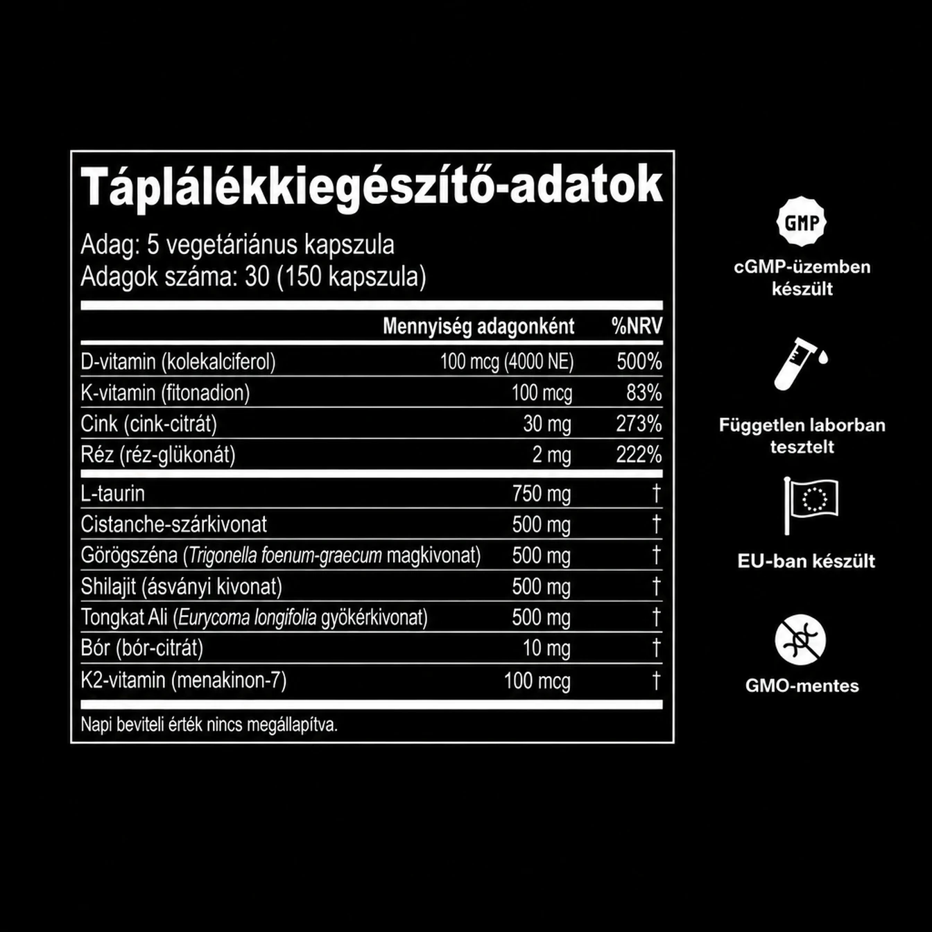 Boost természetes tesztoszteron-támogatás
