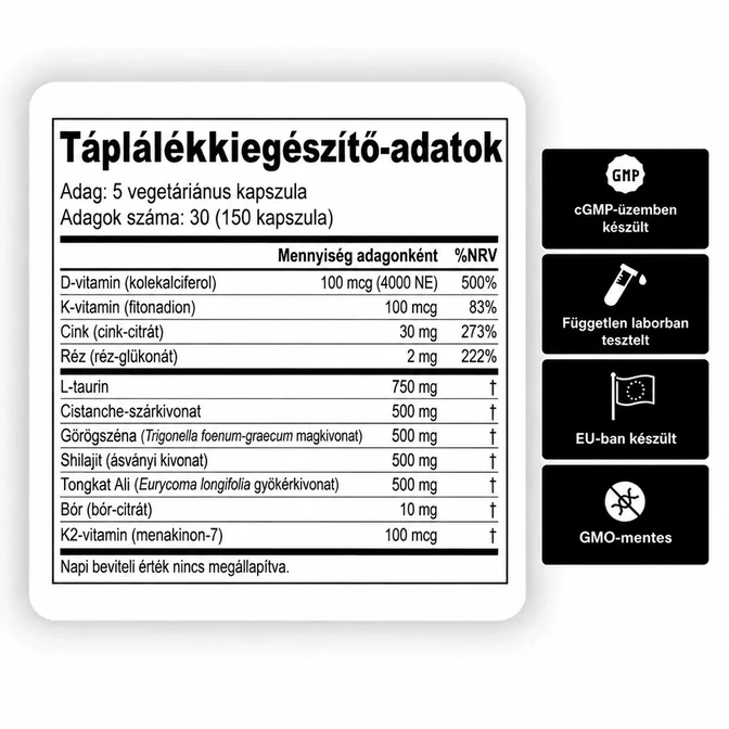 Természetes tesztoszteron-támogatás: egyszeri kipróbálás